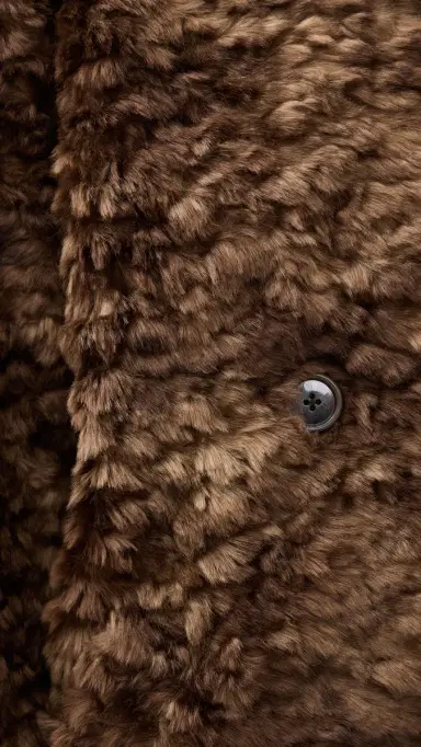 Isabel Marant Étoile Faux Fur Jya Coat Brown | Thumbnail 6