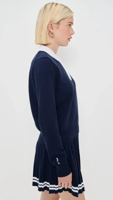 RLX Ralph Lauren ong Sleeve Polo Refined Navy | Thumbnail 4
