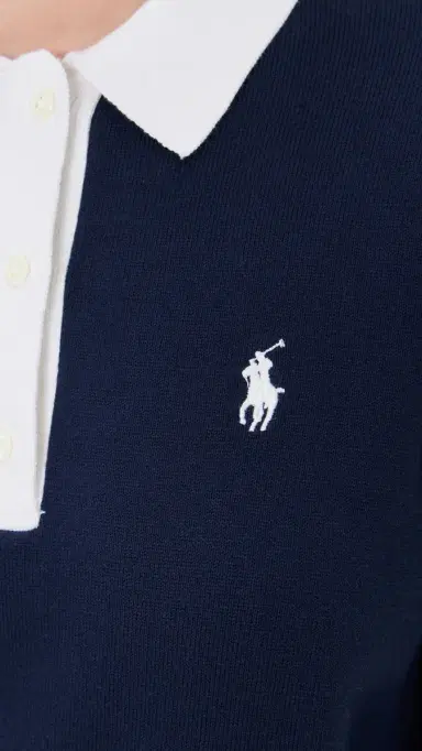 RLX Ralph Lauren ong Sleeve Polo Refined Navy | Thumbnail 6