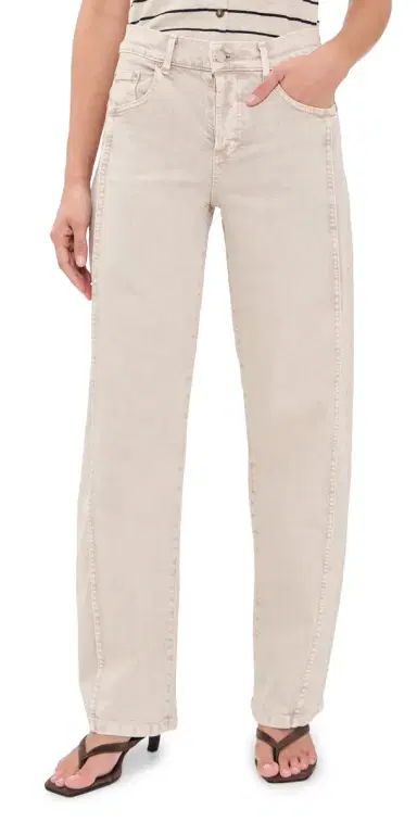 Le Jean Nomad Tuck Jeans Desert Sands | Thumbnail 1 Le Jean Nomad Tuck Jeans Desert Sands | Thumbnail 1