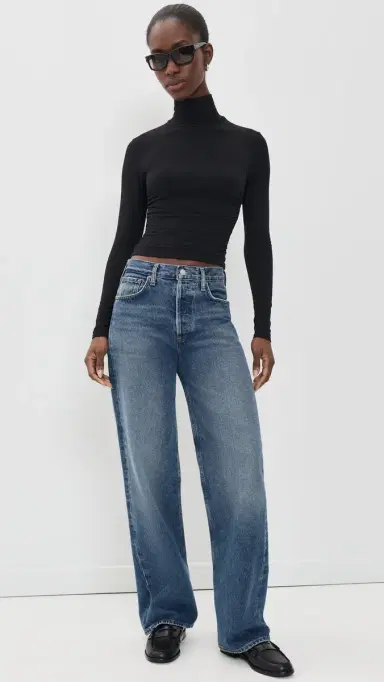James Perse Melange Jersey Turtleneck | Thumbnail 5 James Perse Melange Jersey Turtleneck | Thumbnail 5