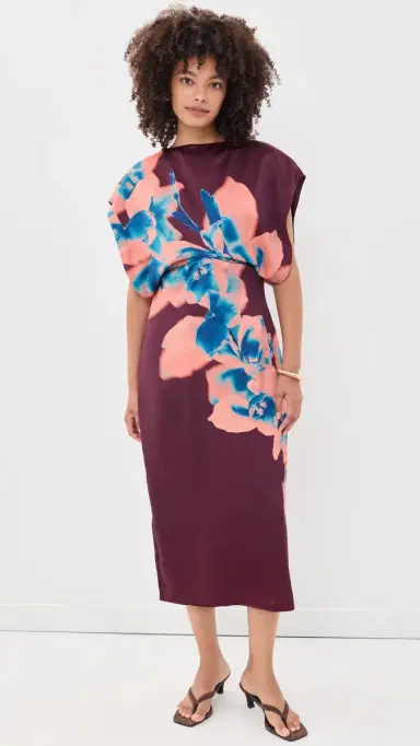 Misa Lenny Dress Cerulean Orchid | Thumbnail 2
