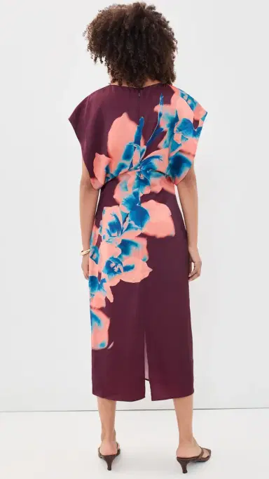Misa Lenny Dress Cerulean Orchid | Thumbnail 3