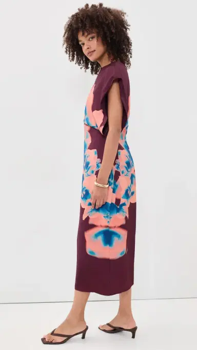 Misa Lenny Dress Cerulean Orchid | Thumbnail 4