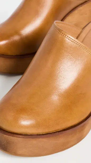 Free People Hudson Wedge Clogs Luggage Leather | Thumbnail 6