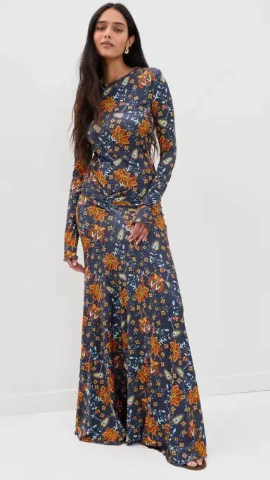 EYWASOULS MALIBU Annie Ruched Maxi Dress | Thumbnail 2