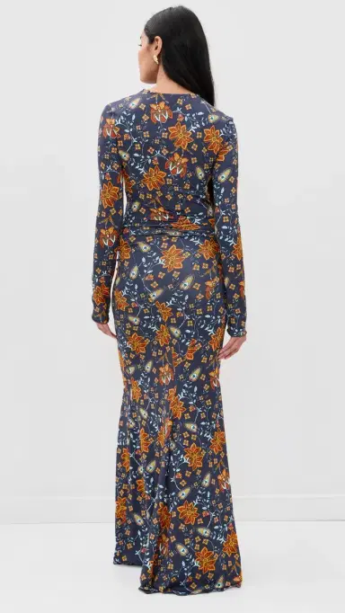 EYWASOULS MALIBU Annie Ruched Maxi Dress | Thumbnail 3