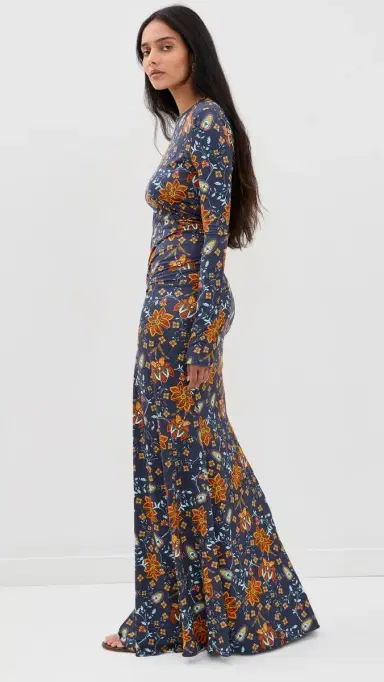 EYWASOULS MALIBU Annie Ruched Maxi Dress | Thumbnail 4