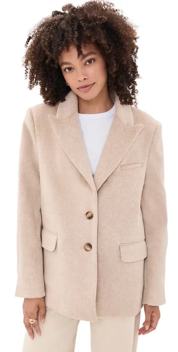 Joe's Jeans The Boyfriend Faux Fur Blazer tone