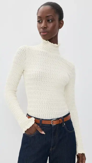 Proenza Schouler White Label Juniper Sweater Vanilla | Thumbnail 2