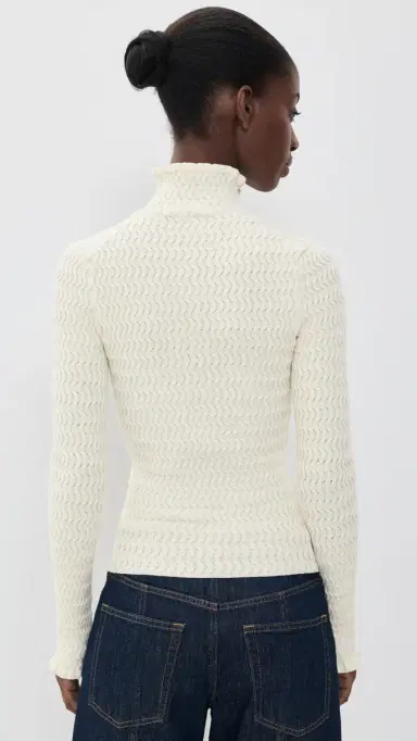 Proenza Schouler White Label Juniper Sweater Vanilla | Thumbnail 3