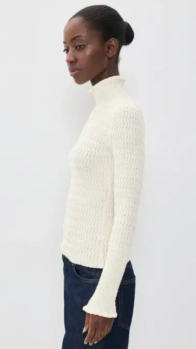 Proenza Schouler White Label Juniper Sweater Vanilla | Thumbnail 4