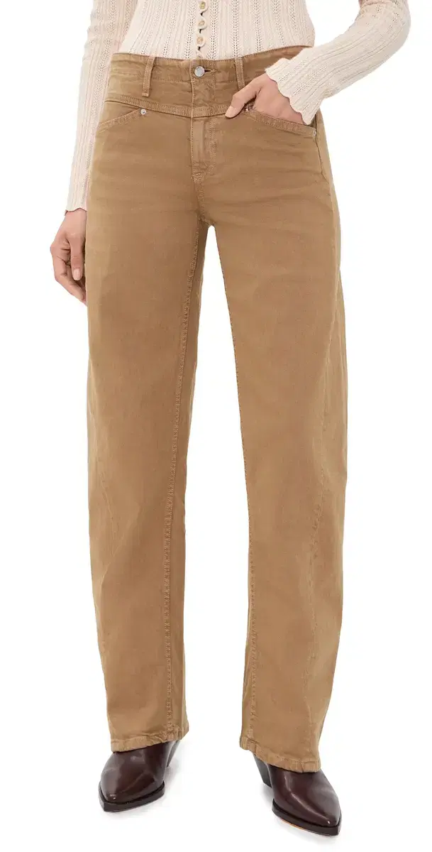 Le Jean Selena Long Barrel Jeans Honey Brown