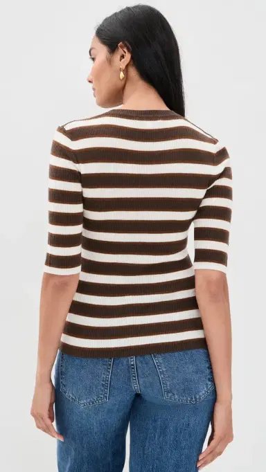 Favorite Daughter The Amelia Crew Neck Top | Thumbnail 4 Favorite Daughter The Amelia Crew Neck Top | Thumbnail 4