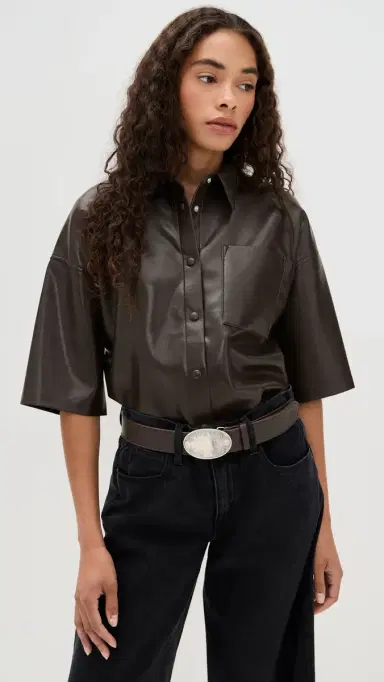 Citizens of Humanity Frances Cropped Caped Button Up | Thumbnail 2