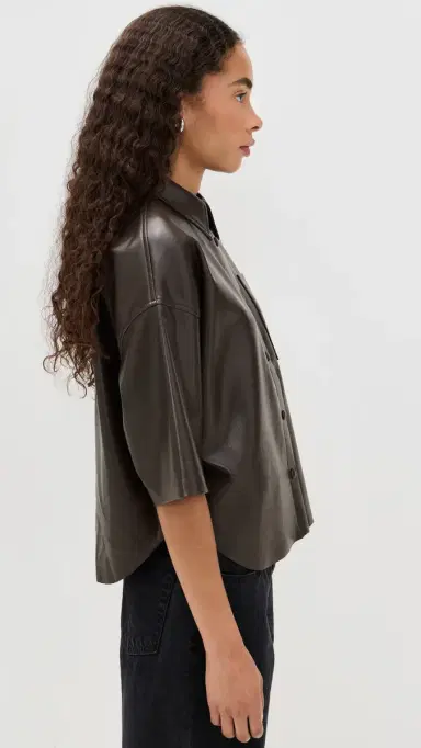 Citizens of Humanity Frances Cropped Caped Button Up | Thumbnail 4