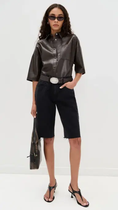 Citizens of Humanity Frances Cropped Caped Button Up | Thumbnail 5
