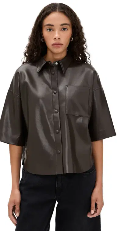 Citizens of Humanity Frances Cropped Caped Button Up | Thumbnail 1