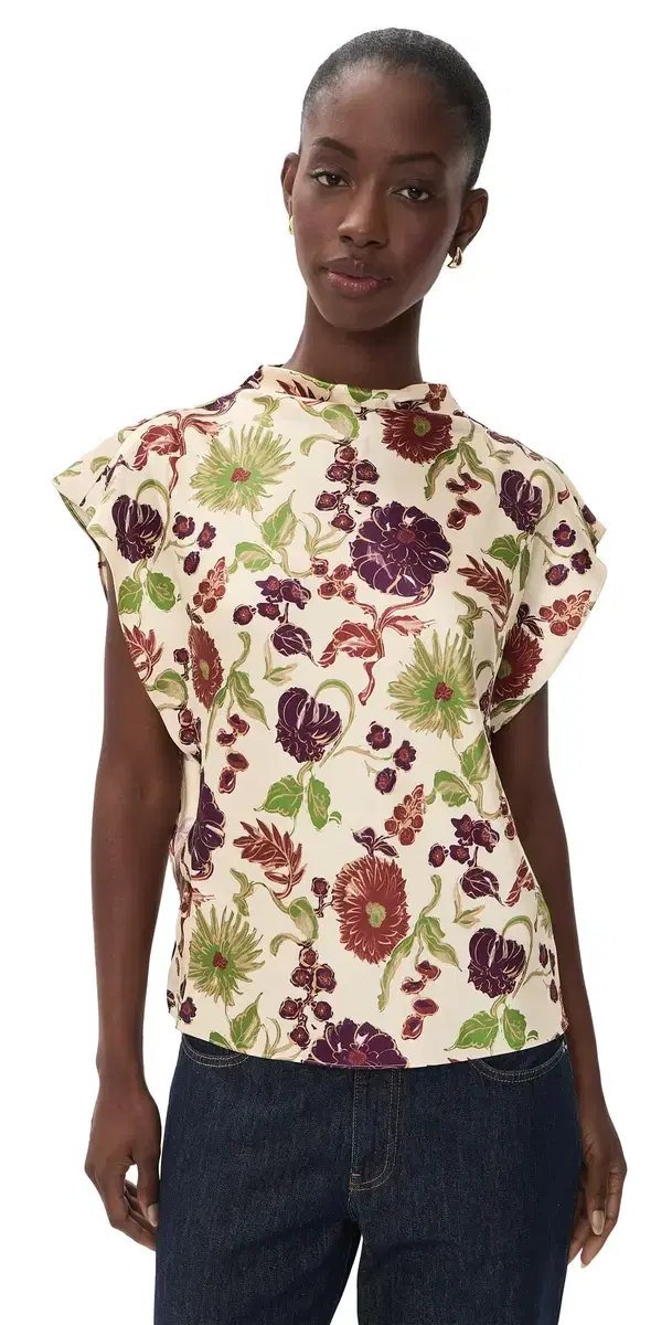TANYA TAYLOR Adrien Top Cream ulti