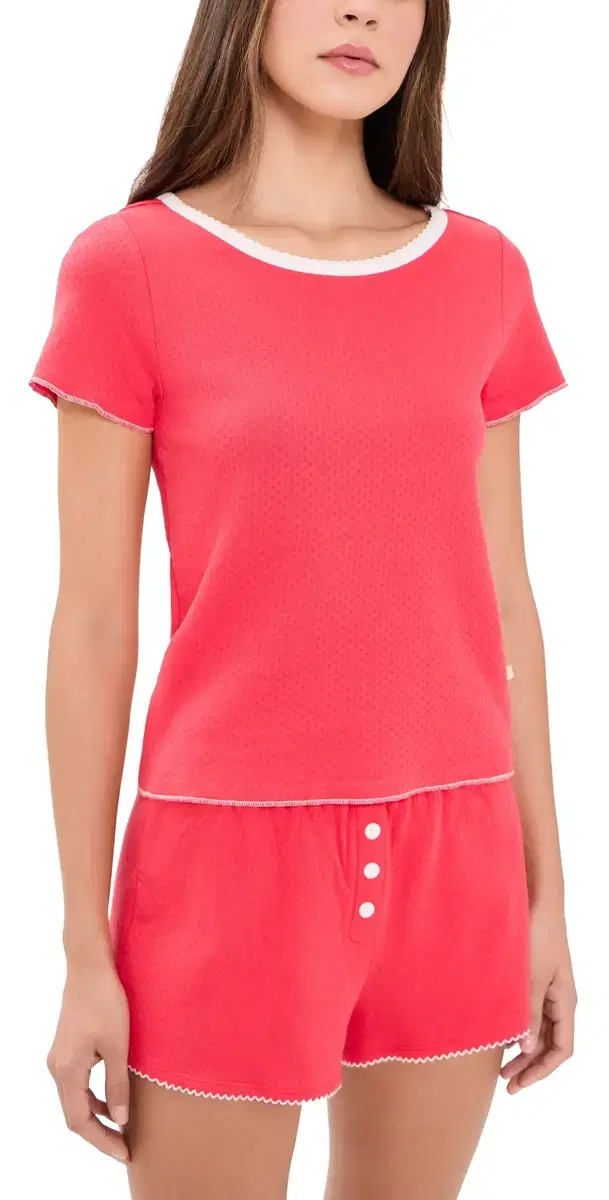 Cozyland by Morgan Lane Baby Jean Tee Cherry