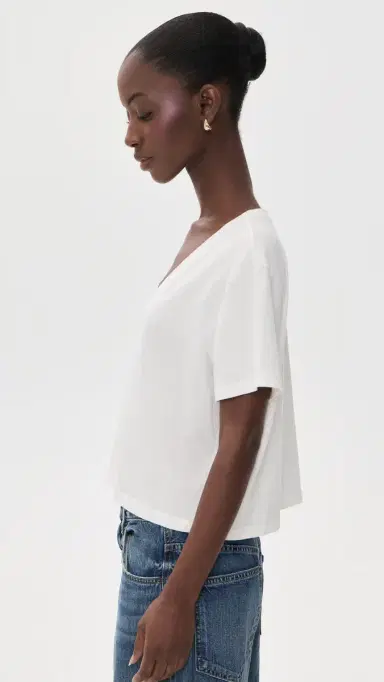 Askk NY Shrunken V Neck Tee | Thumbnail 4
