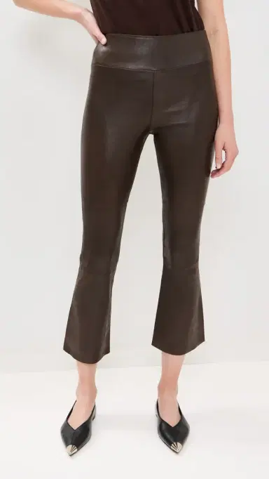 Sprwmn Grace eather Crop Flare Pants Americano | Thumbnail 3 Sprwmn Grace eather Crop Flare Pants Americano | Thumbnail 3