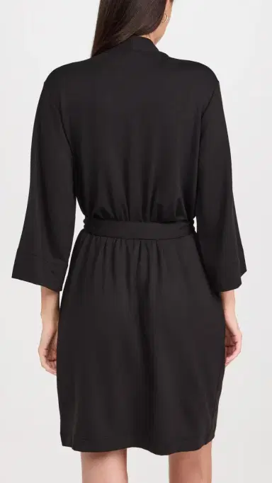 PJ Salvage Jammie Robe Black | Thumbnail 3