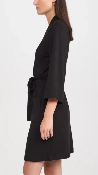 PJ Salvage Jammie Robe Black | Thumbnail 4
