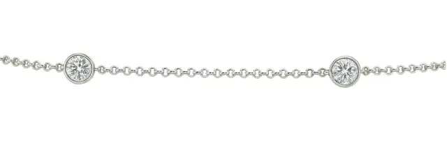 Wish Fine Jewelry 0.75ct Diamond 18K Gold Chain Bracelet