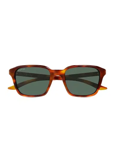 Gucci Men's Flag 52MM Square Sunglasses - Havana | Thumbnail 2