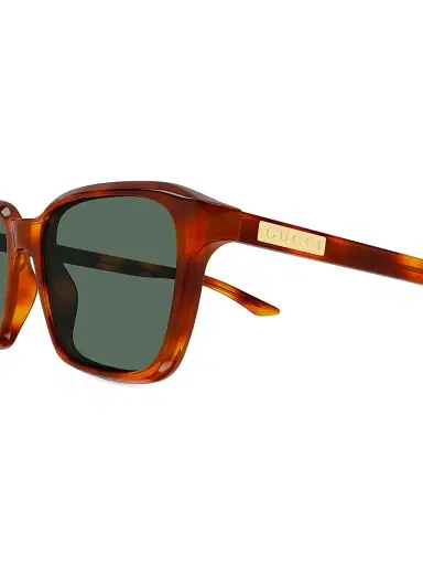 Gucci Men's Flag 52MM Square Sunglasses - Havana | Thumbnail 3
