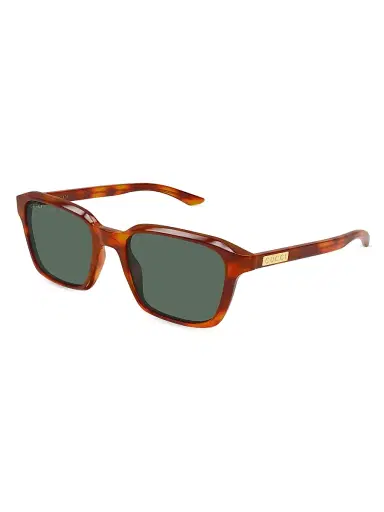 Gucci Men's Flag 52MM Square Sunglasses - Havana | Thumbnail 1