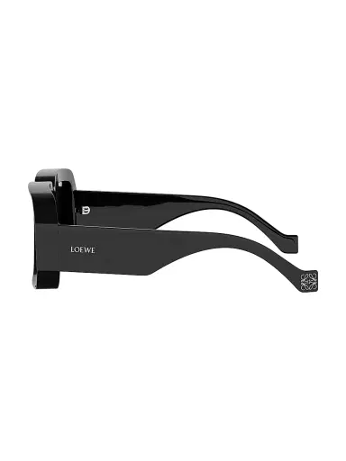 LOEWE Women's x Paula's Ibiza 56MM Square Sunglasses - Shiny Black Green | Thumbnail 3