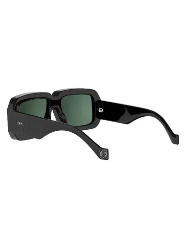 LOEWE Women's x Paula's Ibiza 56MM Square Sunglasses - Shiny Black Green | Thumbnail 4