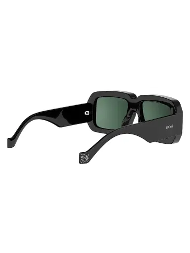 LOEWE Women's x Paula's Ibiza 56MM Square Sunglasses - Shiny Black Green | Thumbnail 6
