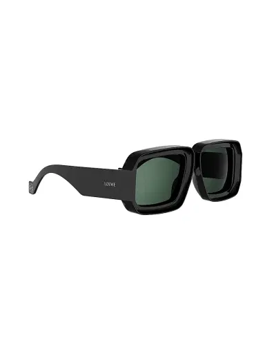 LOEWE Women's x Paula's Ibiza 56MM Square Sunglasses - Shiny Black Green | Thumbnail 8