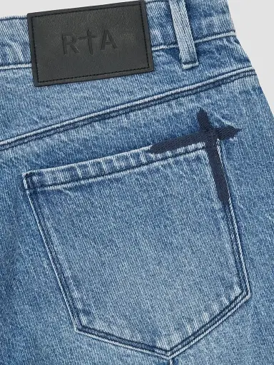 RTA Men's Curva Ultra Clayton Skinny Jeans - Soft Indigo | Thumbnail 4