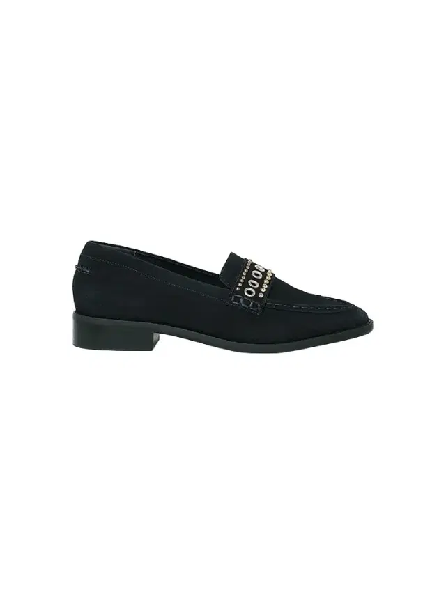 Cinq à Sept Women's Resort Gretta Mixed-Metal Studded Loafers - Navy