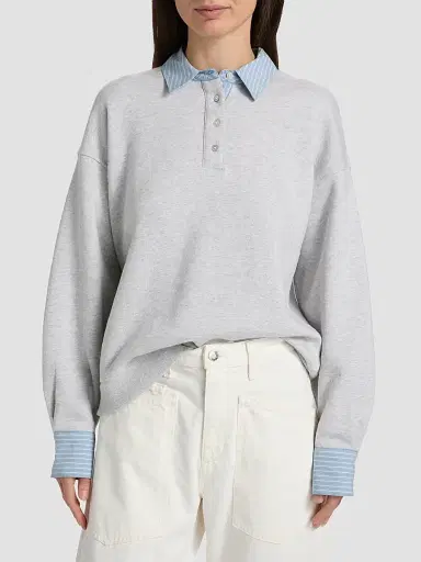 RAILS Women's Zavier Cotton Layered Sweatshirt - Heather Grey - Size XS | Thumbnail 3 RAILS Women's Zavier Cotton Layered Sweatshirt - Heather Grey - Size XS | Thumbnail 3
