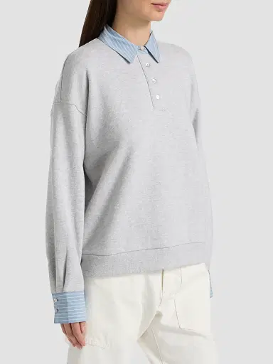 RAILS Women's Zavier Cotton Layered Sweatshirt - Heather Grey - Size XS | Thumbnail 4 RAILS Women's Zavier Cotton Layered Sweatshirt - Heather Grey - Size XS | Thumbnail 4