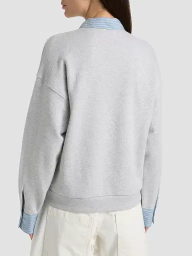RAILS Women's Zavier Cotton Layered Sweatshirt - Heather Grey - Size XS | Thumbnail 5 RAILS Women's Zavier Cotton Layered Sweatshirt - Heather Grey - Size XS | Thumbnail 5