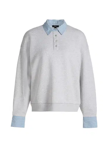 RAILS Women's Zavier Cotton Layered Sweatshirt - Heather Grey - Size XS | Thumbnail 1 RAILS Women's Zavier Cotton Layered Sweatshirt - Heather Grey - Size XS | Thumbnail 1