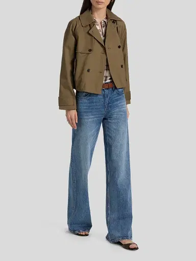 RAILS Women's Jett Double-Breasted Trench Coat - Olive - Size XS | Thumbnail 2 RAILS Women's Jett Double-Breasted Trench Coat - Olive - Size XS | Thumbnail 2