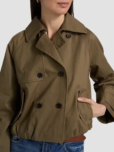 RAILS Women's Jett Double-Breasted Trench Coat - Olive - Size XS | Thumbnail 6 RAILS Women's Jett Double-Breasted Trench Coat - Olive - Size XS | Thumbnail 6