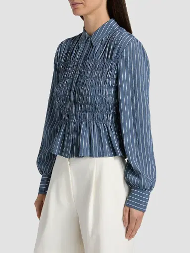 RAILS Women's Bradshaw Striped Blouse - Washed Indigo Stripe - Size XS | Thumbnail 4 RAILS Women's Bradshaw Striped Blouse - Washed Indigo Stripe - Size XS | Thumbnail 4