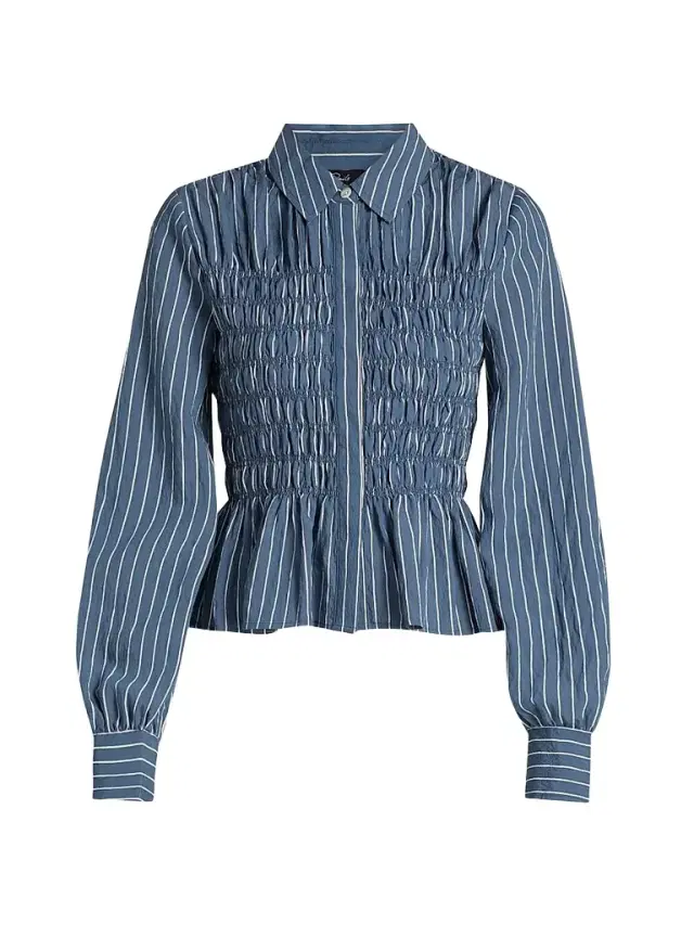 RAILS Women's Bradshaw Striped Blouse - Washed Indigo Stripe