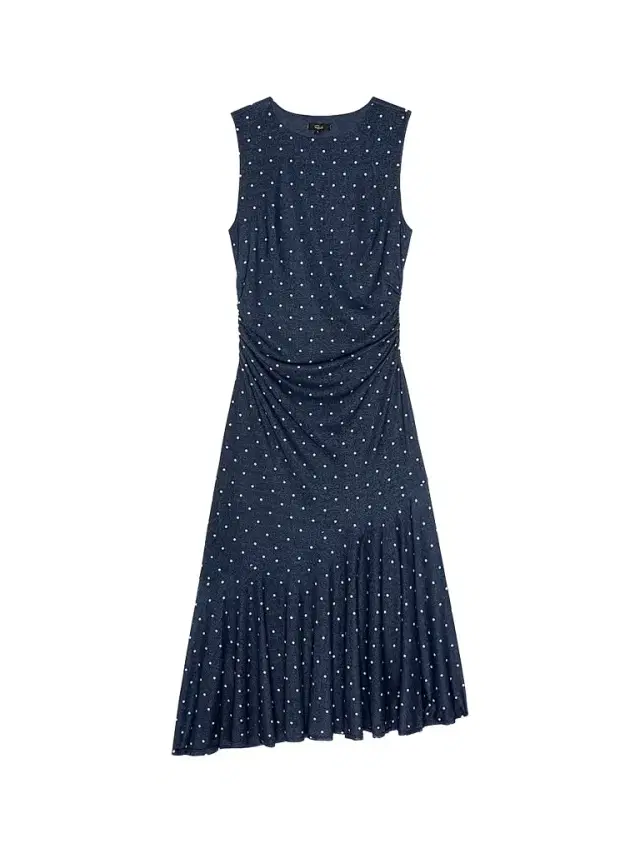 RAILS Women's Daija Polka Dot Midi Dress - Navy Polka Dots - Size XS