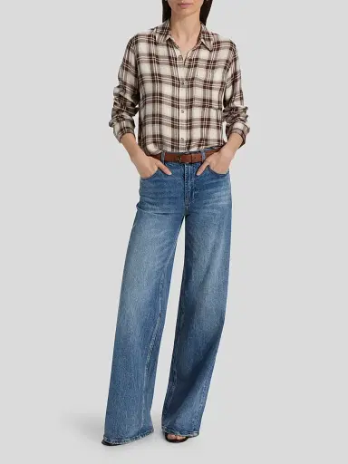 RAILS Women's Malin Plaid Shirt - Birch Hickory - Size XS | Thumbnail 2