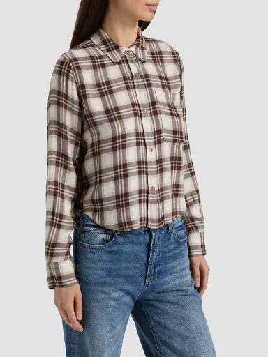 RAILS Women's Malin Plaid Shirt - Birch Hickory - Size XS | Thumbnail 4