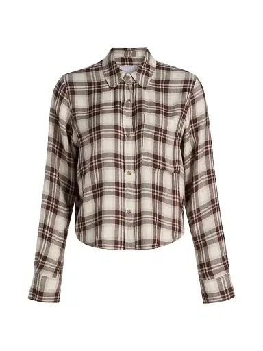 RAILS Women's Malin Plaid Shirt - Birch Hickory - Size XS | Thumbnail 1